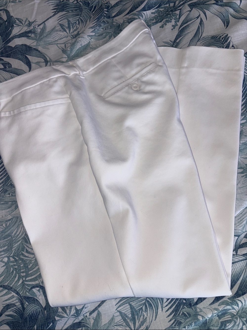 Christopher & Banks White Straight-Leg Women's Pants